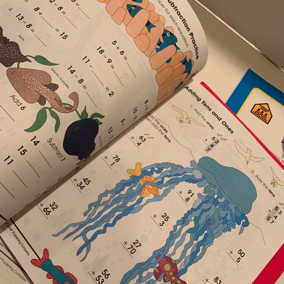 SCHOOL ZONE: SET OF 4 KID’S SCHOOL WORKBOOKS. - Picture 5 of 5